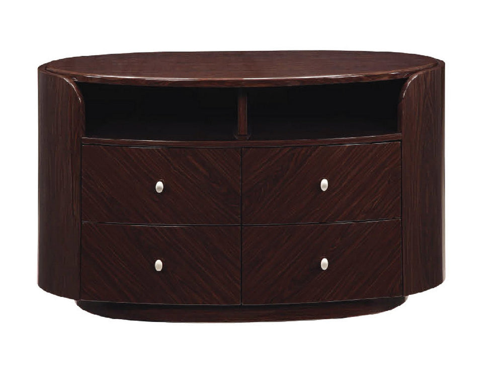 Wenge TV Entertainment Unit By Homeroots | TV Stands | Modishstore - 3