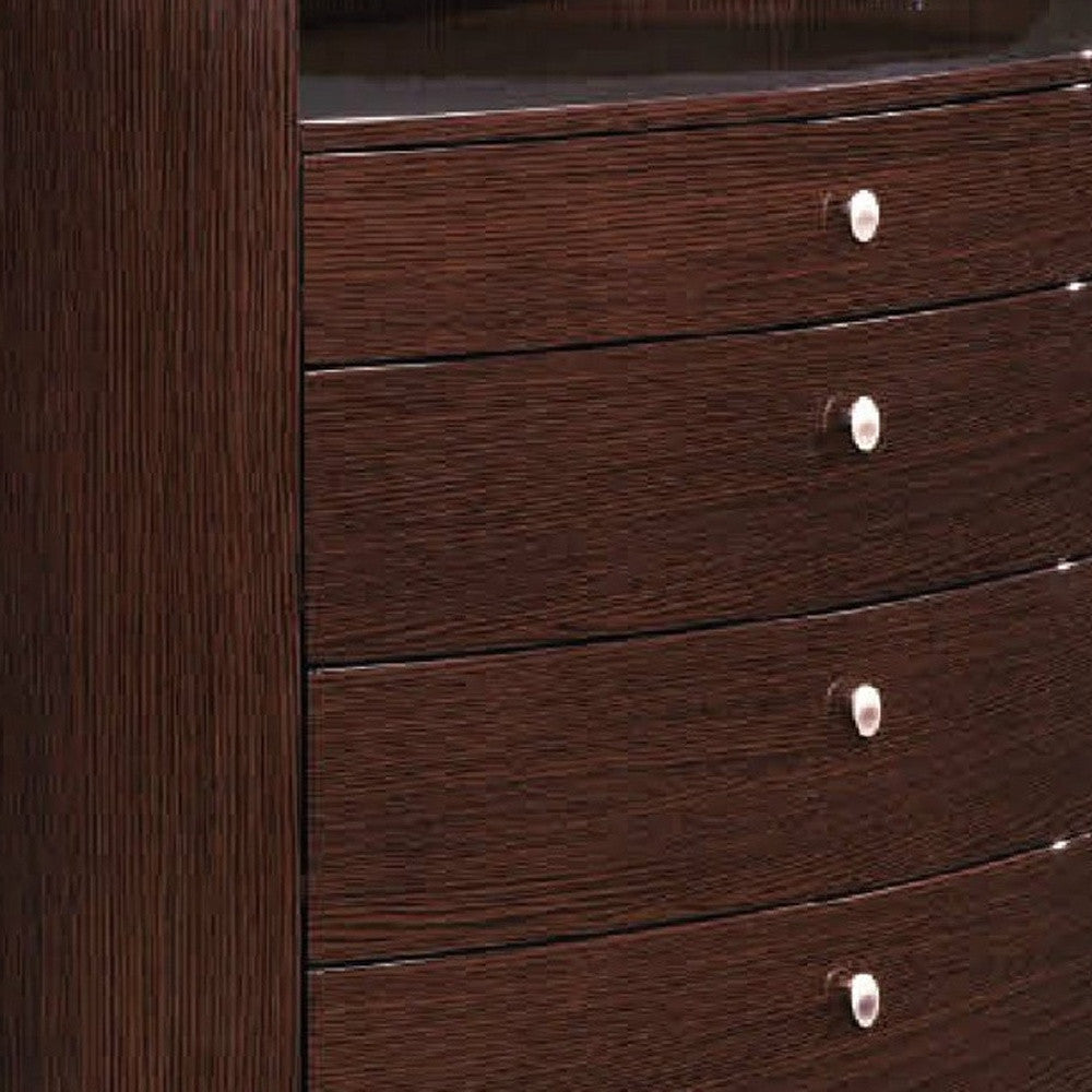Wenge Chest By Homeroots | Drawers | Modishstore - 5