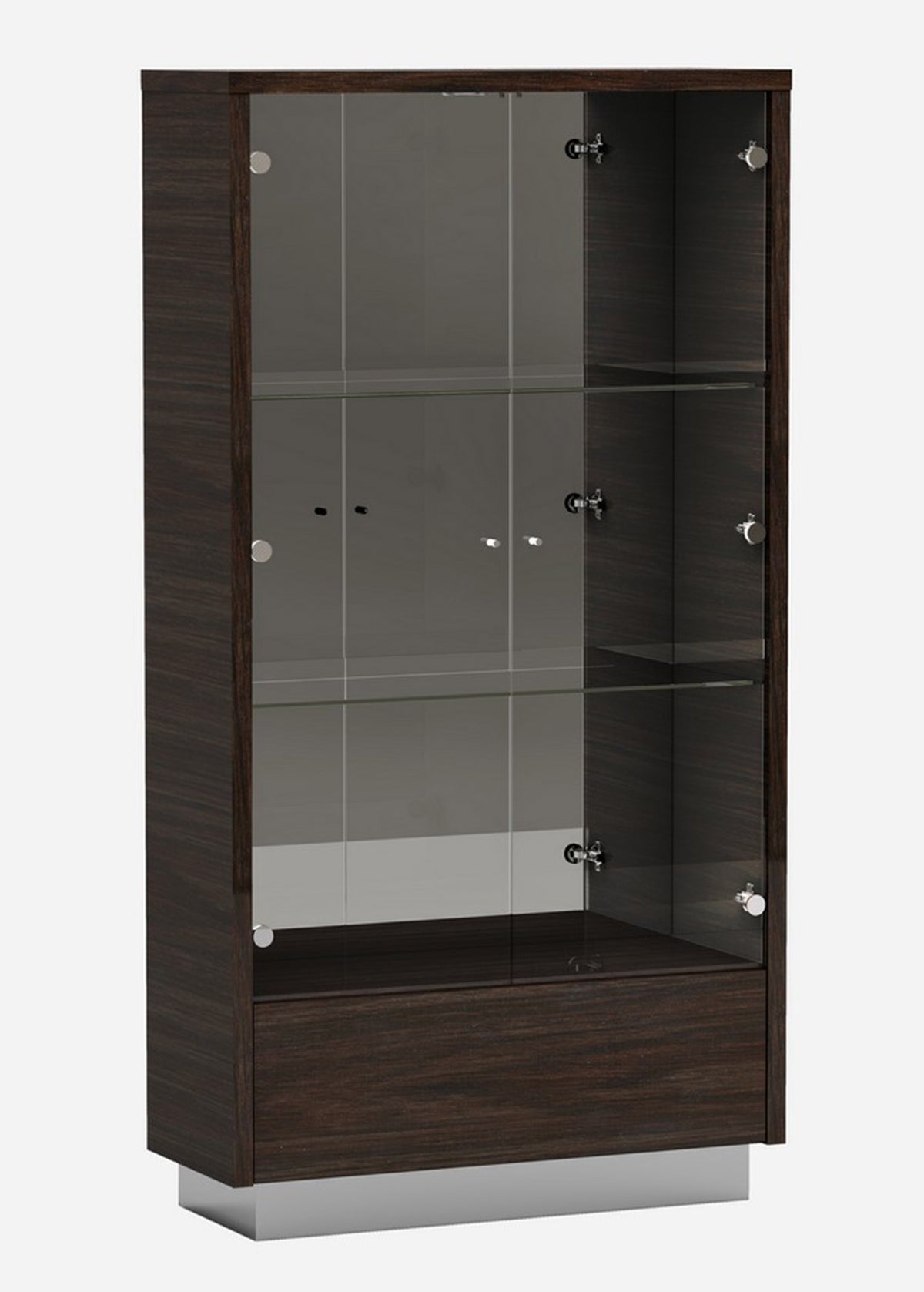 Wenge Vetrina By Homeroots | Cabinets | Modishstore