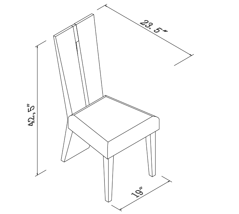 Contemporary Sleek Gray Dining Chair Set Of 2 By Homeroots | Dining Chairs | Modishstore - 2