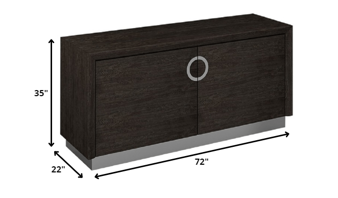 Gray Buffet By Homeroots - 366218 | Sideboards | Modishstore - 2
