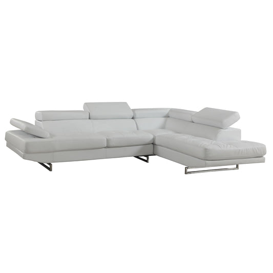 White Sectional LAF By Homeroots | Sectional | Modishstore