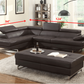 124" X 94" X 36" Brown Sectional LAF By Homeroots | Sectional | Modishstore - 2