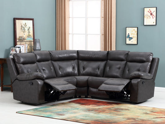Dark Gray Sectional By Homeroots | Sectional | Modishstore