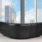 Black Sectional By Homeroots | Sectional | Modishstore - 3