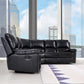 Black Sectional By Homeroots | Sectional | Modishstore - 4
