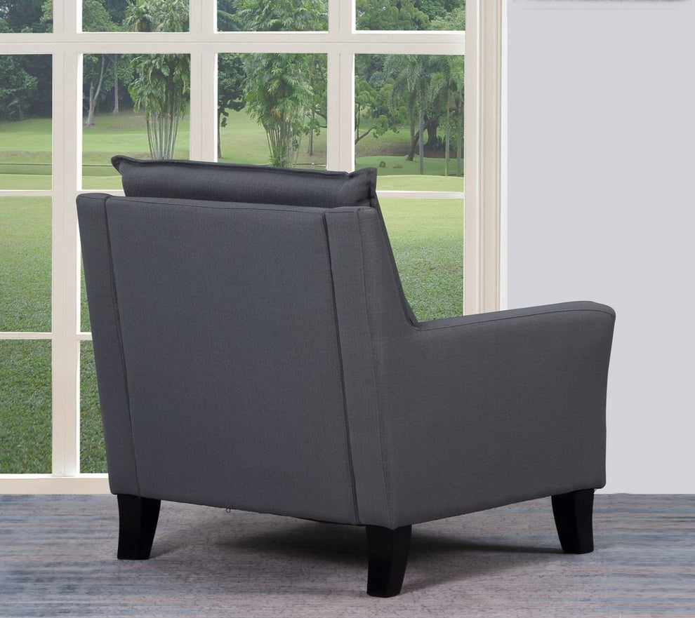 Gray Accent Chair By Homeroots | Accent Chairs | Modishstore - 4