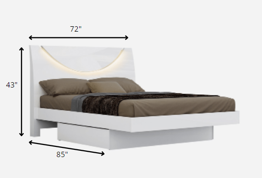 White California King Bed By Homeroots | Beds | Modishstore - 2