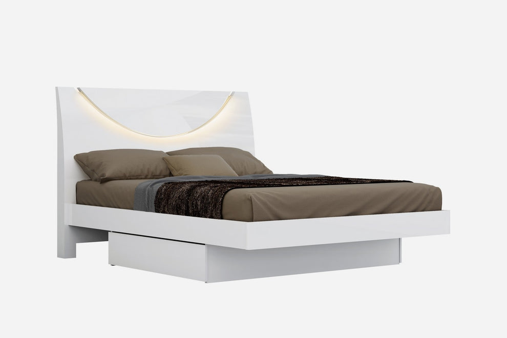 White 4Pc Eastern King Bedroom Set By Homeroots | Bedroom Sets | Modishstore - 2