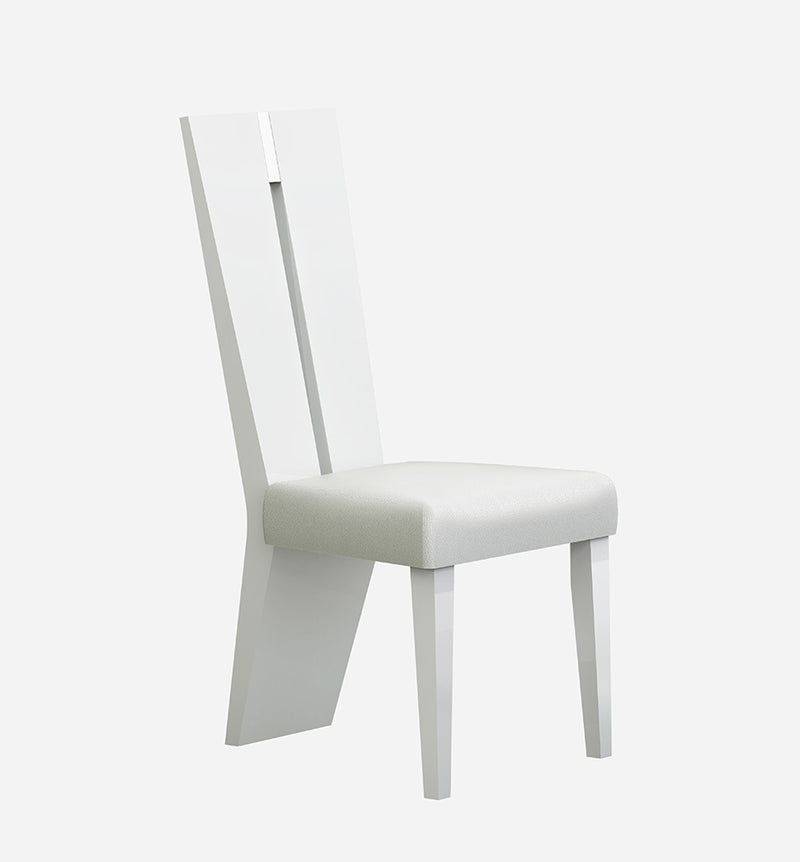 Contemporary Sleek High Gloss White Dining Chair By Homeroots | Dining Chairs | Modishstore