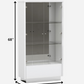 White Vetrine By Homeroots | Cabinets | Modishstore - 2