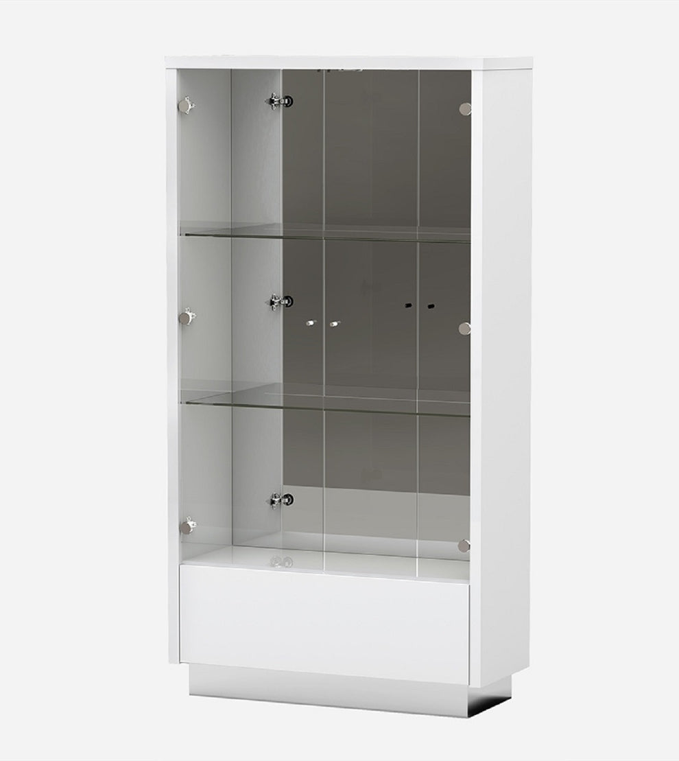 White Vetrine By Homeroots | Cabinets | Modishstore - 3