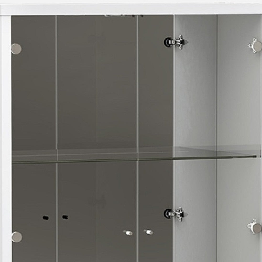 White Vetrine By Homeroots | Cabinets | Modishstore - 4