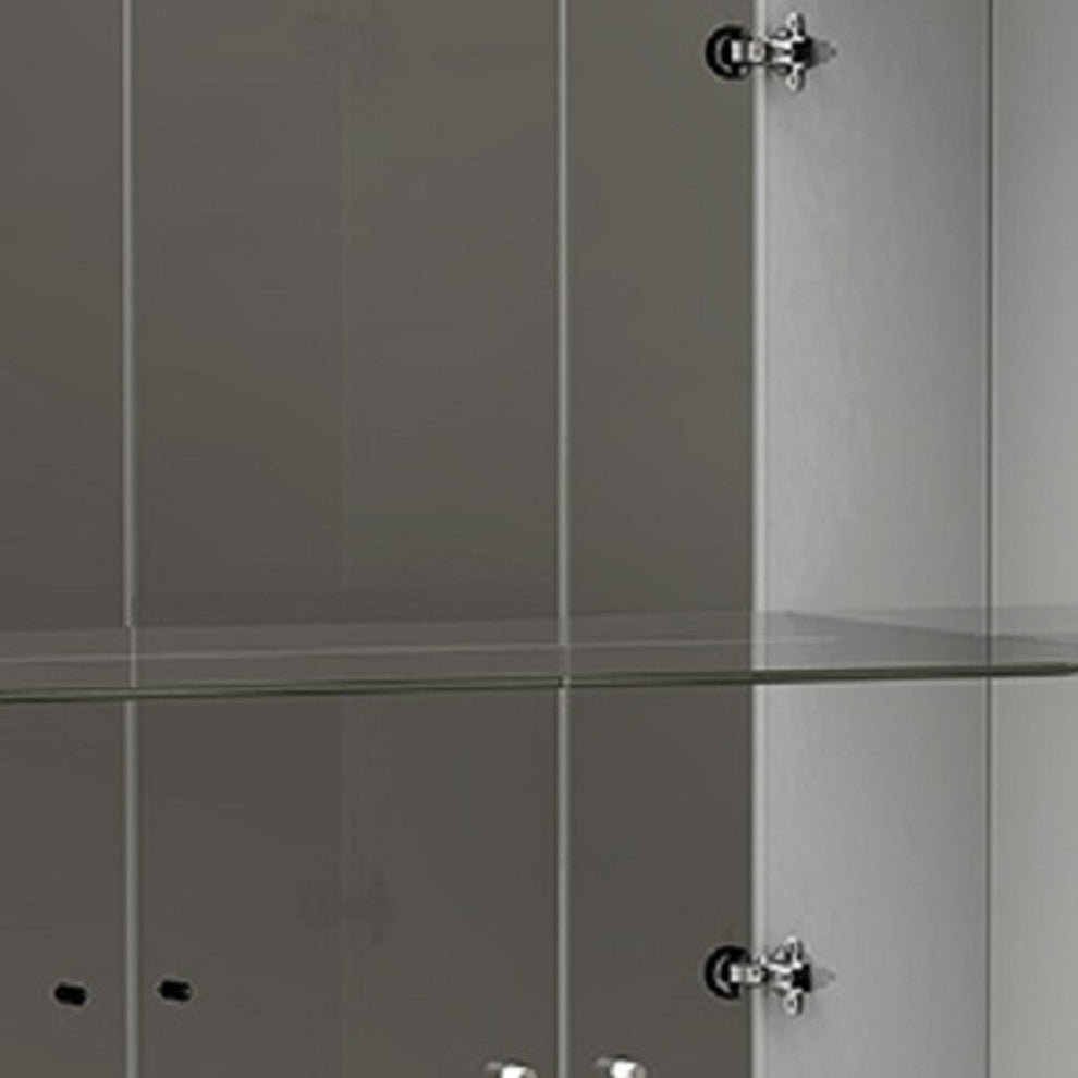 White Vetrine By Homeroots | Cabinets | Modishstore - 5