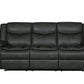 Modern Soft Gray Faux Leather Reclining Sofa By Homeroots | Sofas | Modishstore