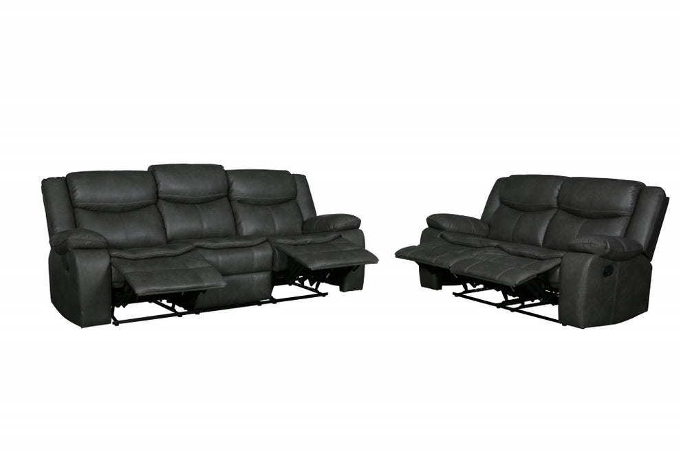 Gray Sofa Love By Homeroots - 366302 | Sofas | Modishstore - 2