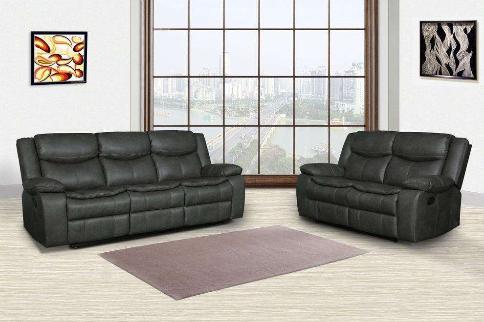 Gray Sofa Love By Homeroots - 366302 | Sofas | Modishstore - 3