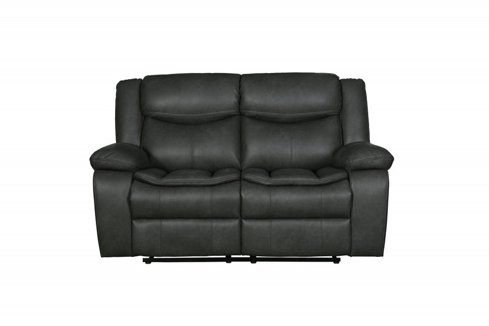 Gray Sofa Love By Homeroots - 366302 | Sofas | Modishstore - 4