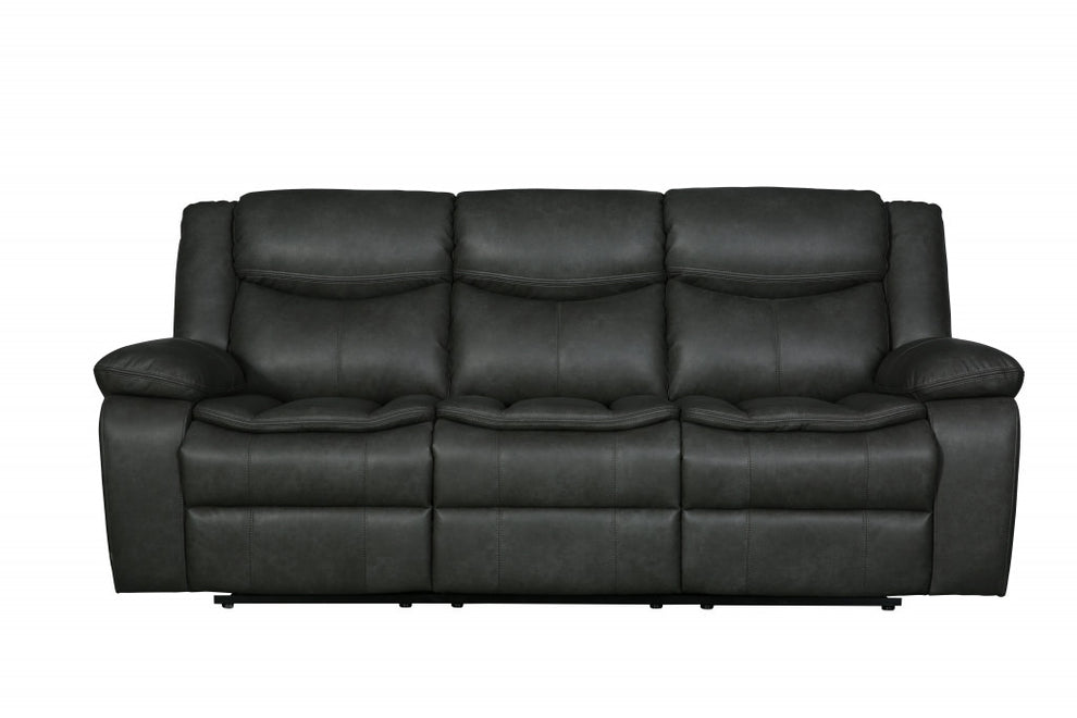 Gray Sofa Love By Homeroots - 366302 | Sofas | Modishstore - 5