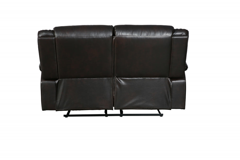 Brown Loveseat By Homeroots - 366305 | Loveseats | Modishstore - 3