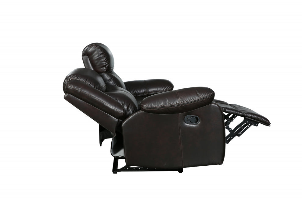 Brown Loveseat By Homeroots - 366305 | Loveseats | Modishstore - 4