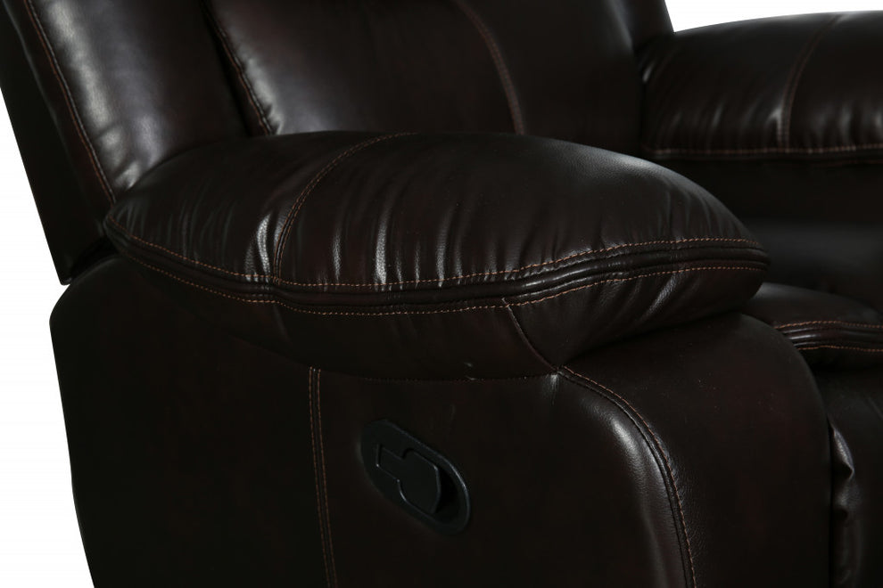 Brown Loveseat By Homeroots - 366305 | Loveseats | Modishstore - 5