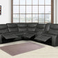 Gray Reclining Sectional By Homeroots | Sectional | Modishstore - 2