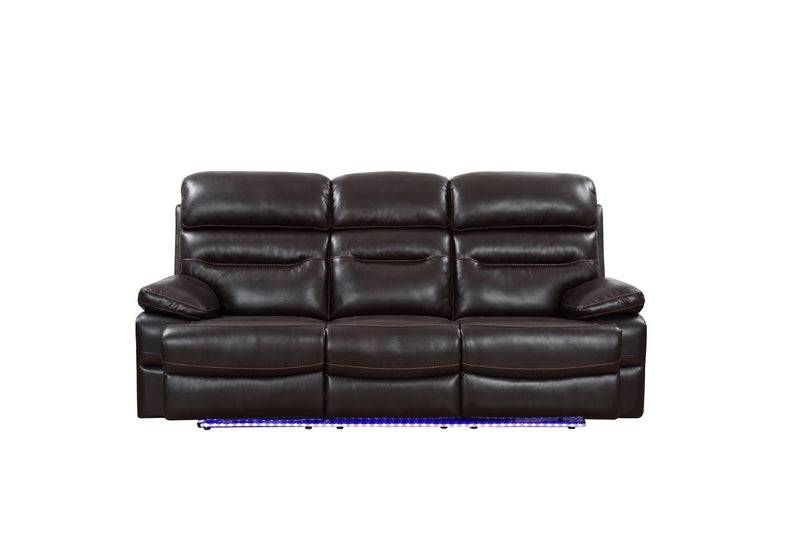 Brown Power Reclining Sofa By Homeroots - 366311 | Sofas | Modishstore