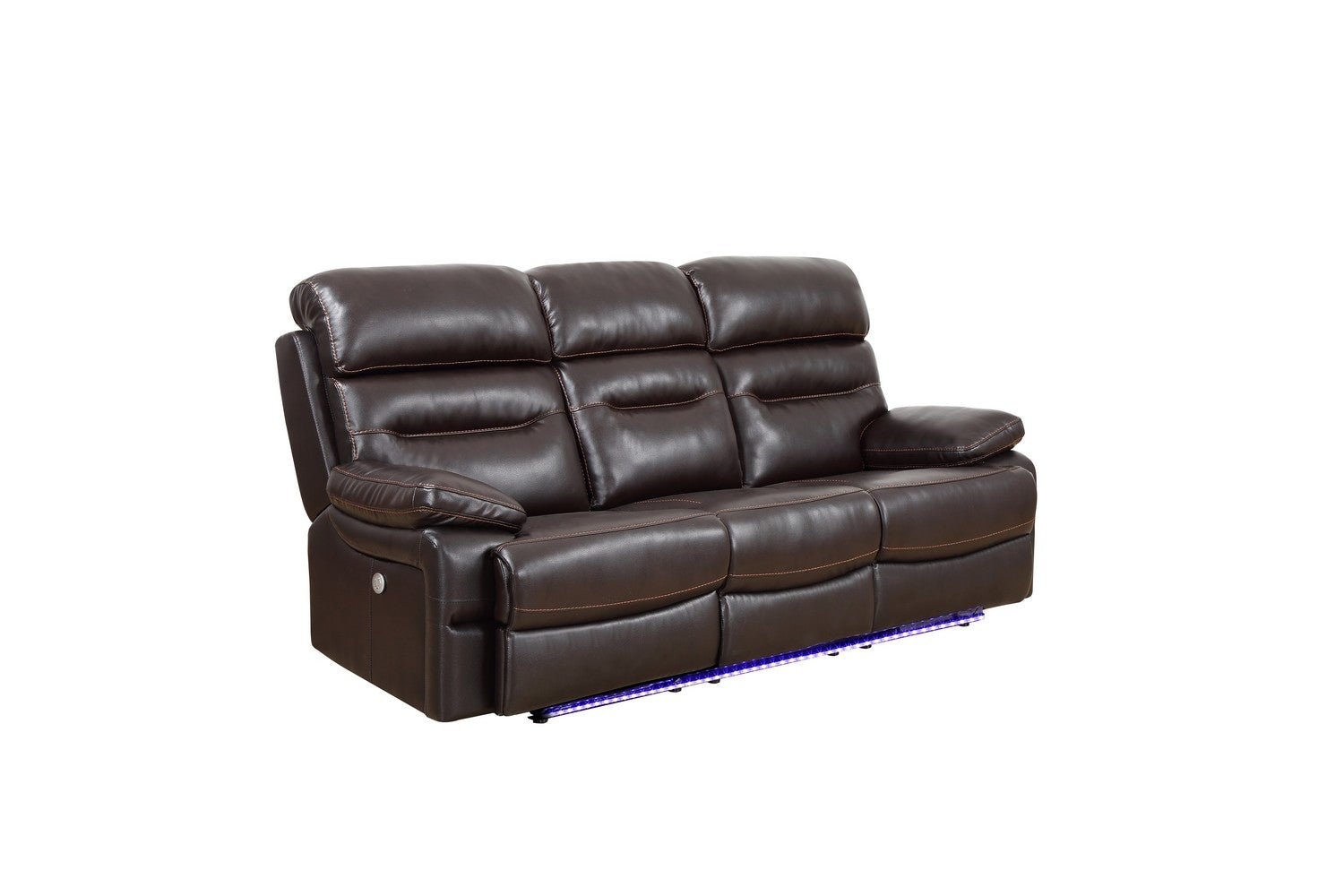 Brown Power Reclining Sofa By Homeroots - 366311 | Sofas | Modishstore - 2