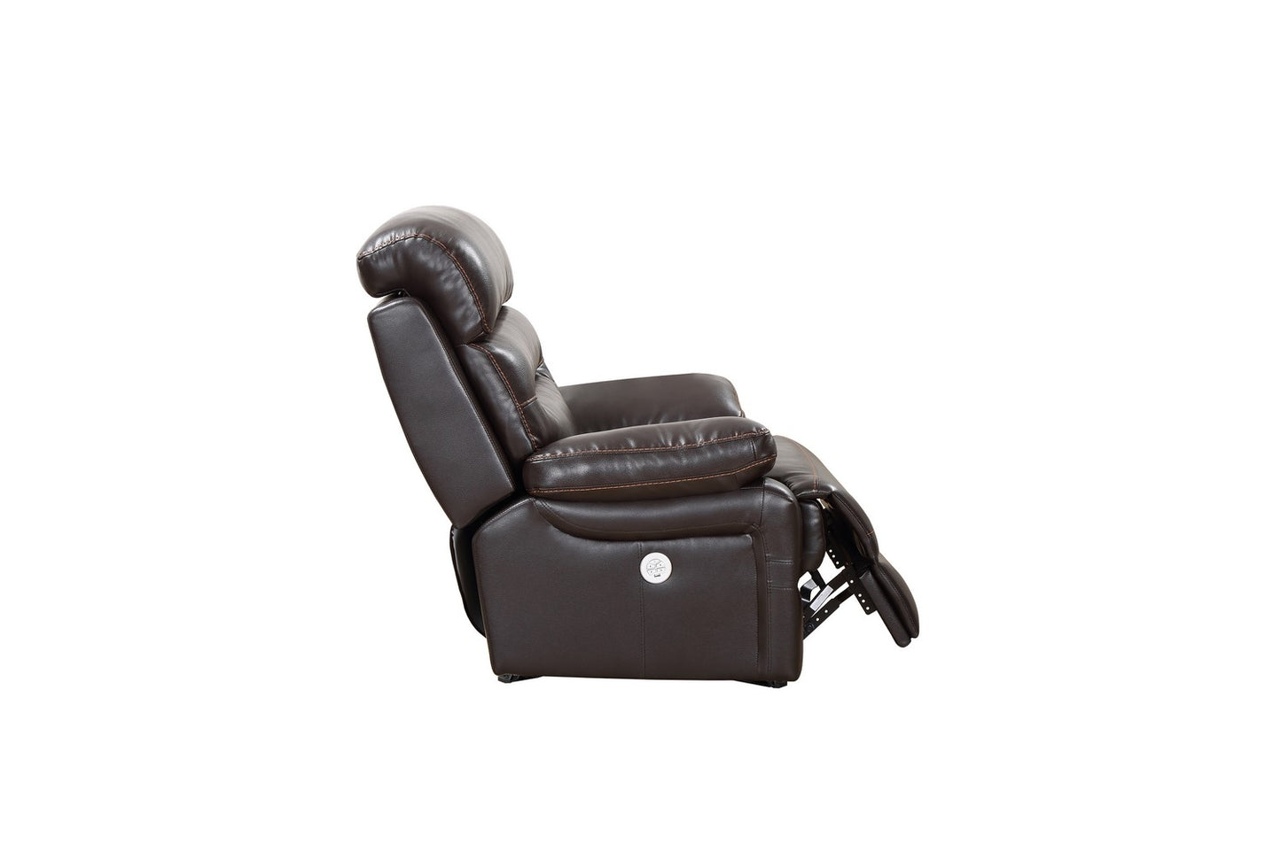 Brown Power Reclining Chair By Homeroots - 366313 | Chairs & Recliners | Modishstore - 4
