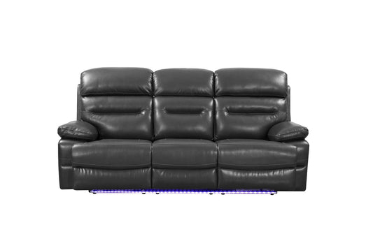 Gray Power Reclining Sofa By Homeroots - 366316 | Sofas | Modishstore