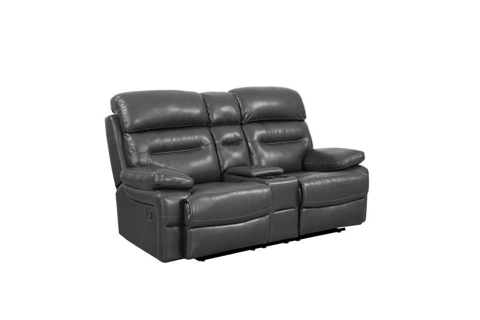 Gray Console Loveseat By Homeroots - 366327 | Loveseats | Modishstore - 2