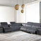 Dark Grey Power Reclining 6"PC Sectional By Homeroots | Sectional | Modishstore