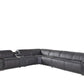 Dark Grey Power Reclining 7PC Sectional By Homeroots - 366358 | Sectional | Modishstore - 2