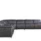 Dark Grey Power Reclining 7PC Sectional By Homeroots - 366358 | Sectional | Modishstore - 3