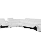 White Genuine Leather Power Reclining 7PC Sectional with 1 Console By Homeroots | Sectional | Modishstore - 3