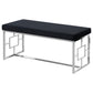Black and Silver Stainless Steel Bench By Best Master Furniture | Stools & Benches |  Modishstore 