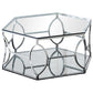 Hexagonal Silver Clear Glass Coffee Table By Best Master Furniture | Coffee Tables |  Modishstore 