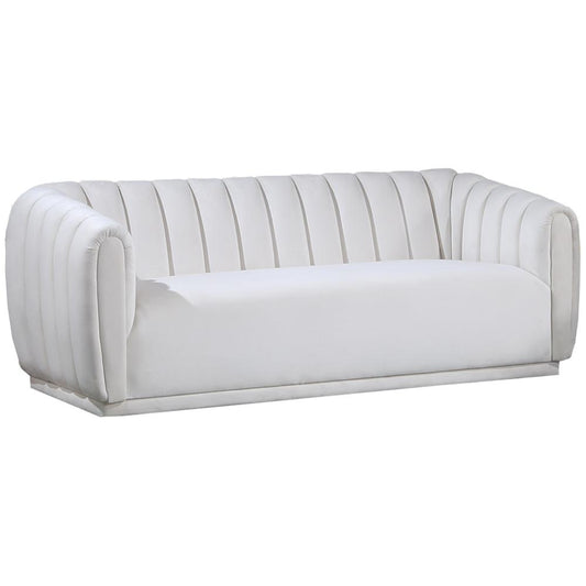 Villanova Cream Velvet Sofa By Best Master Furniture | Sofas |  Modishstore 