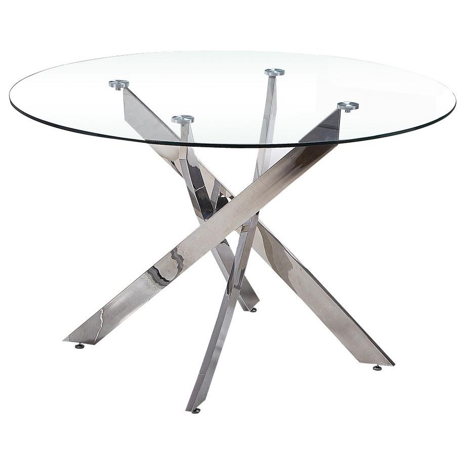 Exe Round Glass Dining Table By Best Master Furniture | Dining Tables |  Modishstore 