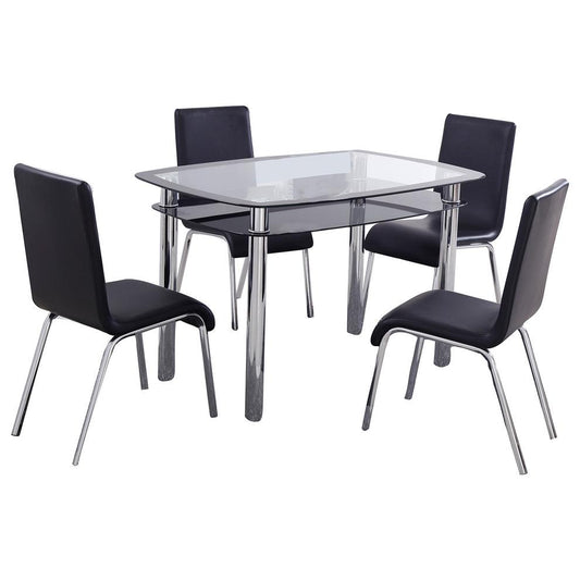 5-Piece Contemporary Dinette Set By Best Master Furniture | Dining Sets |  Modishstore 