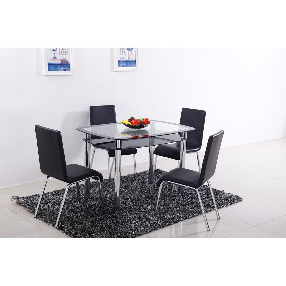 5-Piece Contemporary Dinette Set By Best Master Furniture | Dining Sets |  Modishstore  - 2