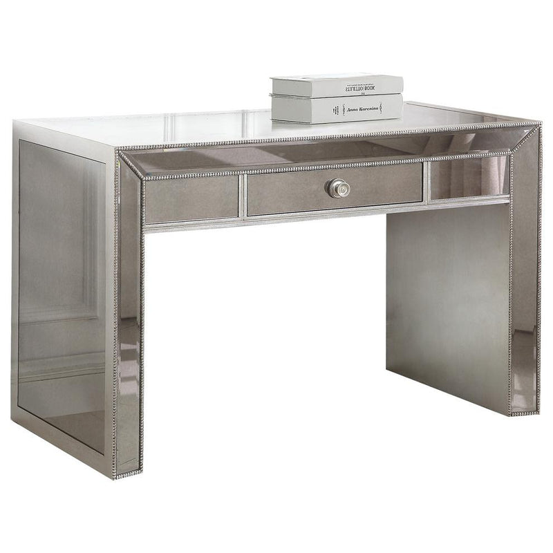 Jameson Silver Mirrored Writing Desk By Best Master Furniture | Desks |  Modishstore 