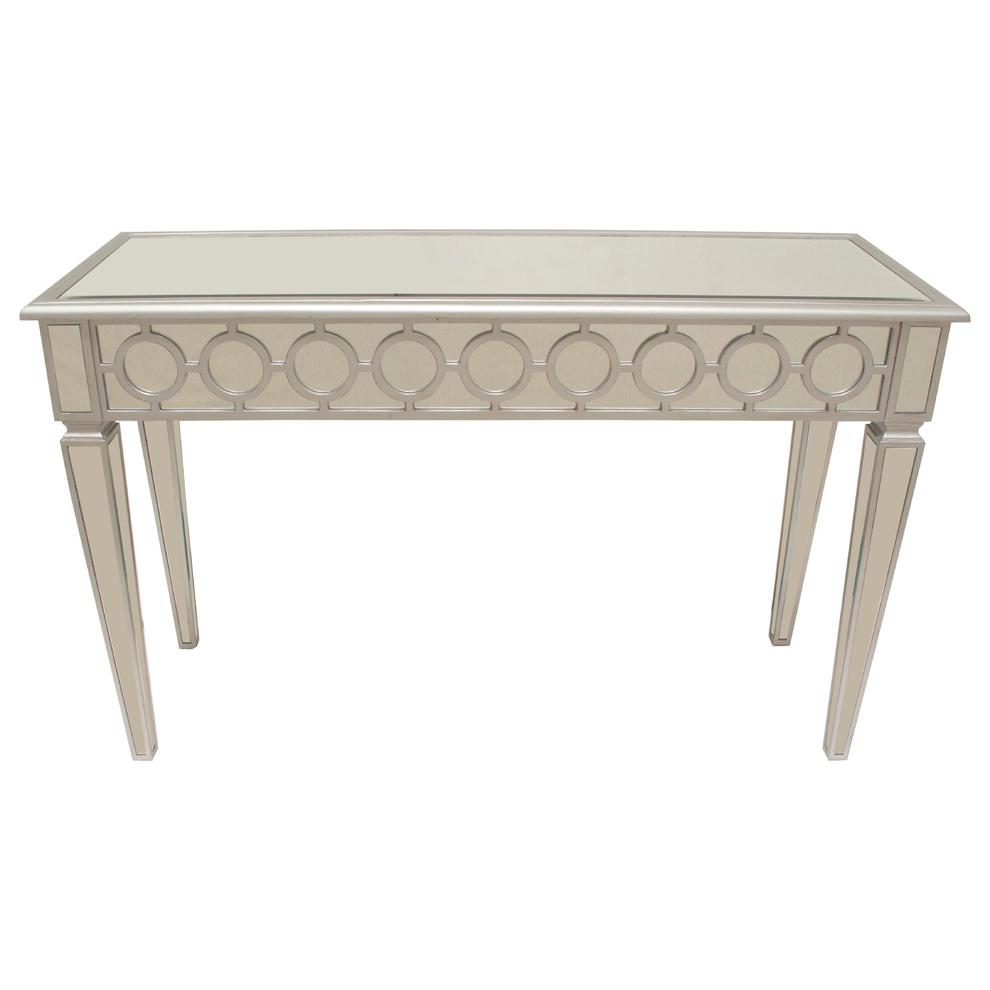Sophie Silver Mirrored Sofa Table By Best Master Furniture | Console Tables |  Modishstore  - 2
