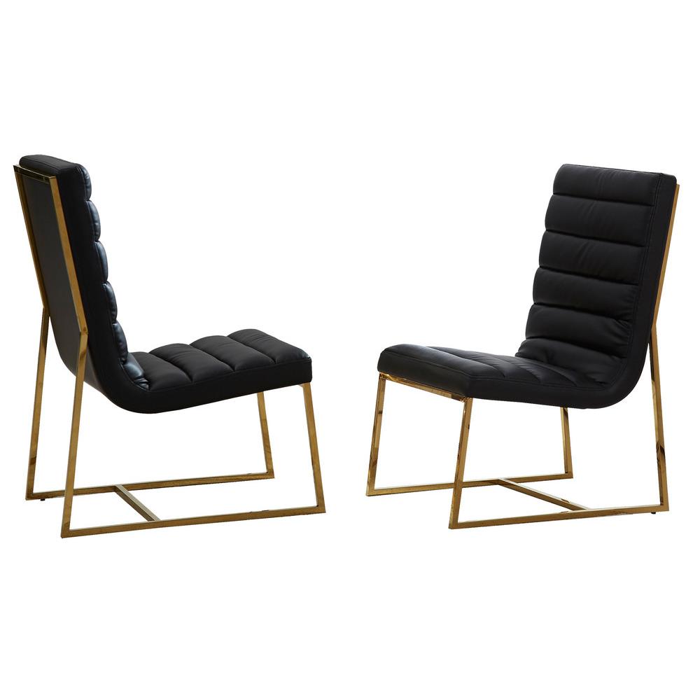 Faux- Leather Modern Dining Side Chairs Set of 2 By Best Master Furniture | Dining Chairs |  Modishstore 