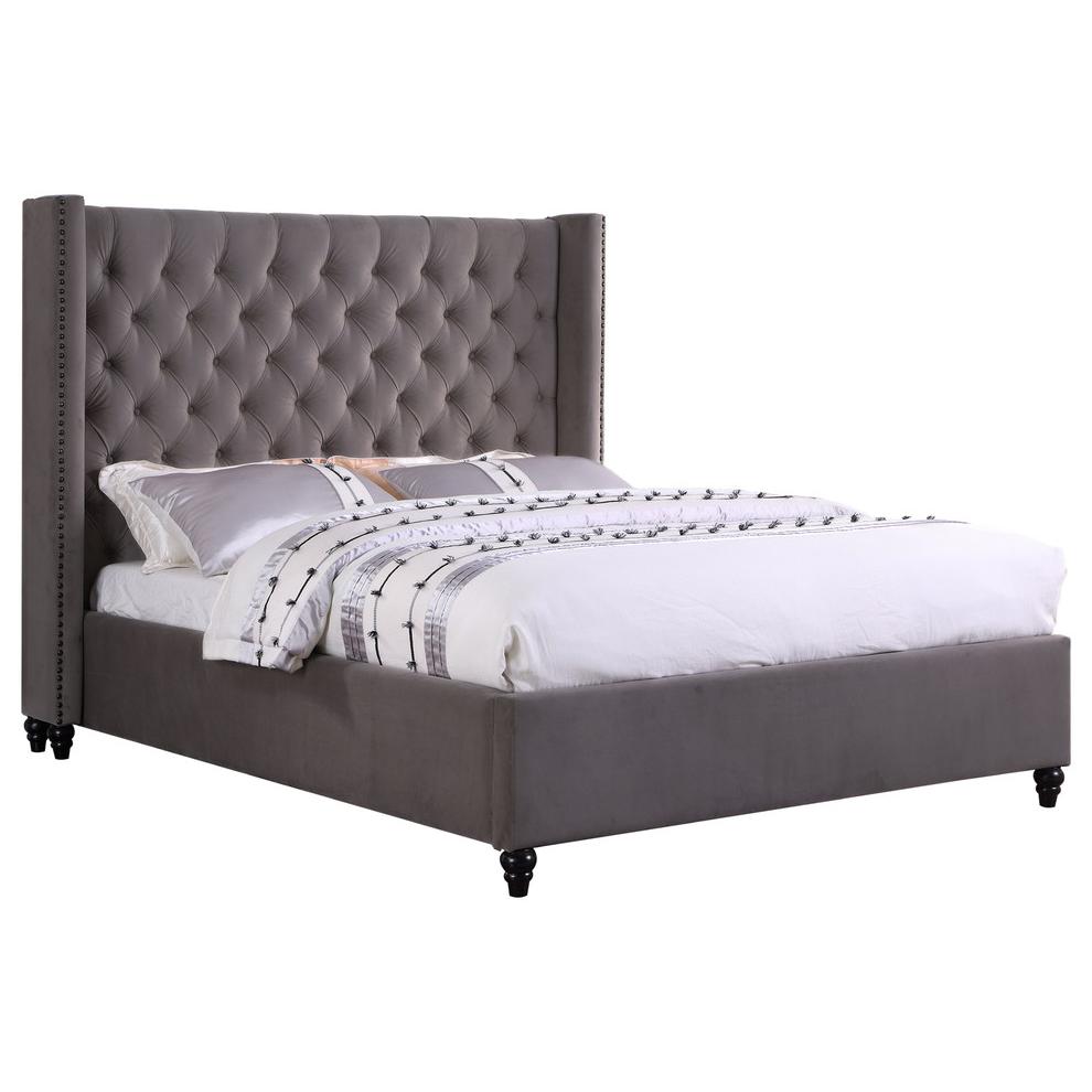 Henrick Upholstered Bed Cal. King By Best Master Furniture | Beds |  Modishstore 