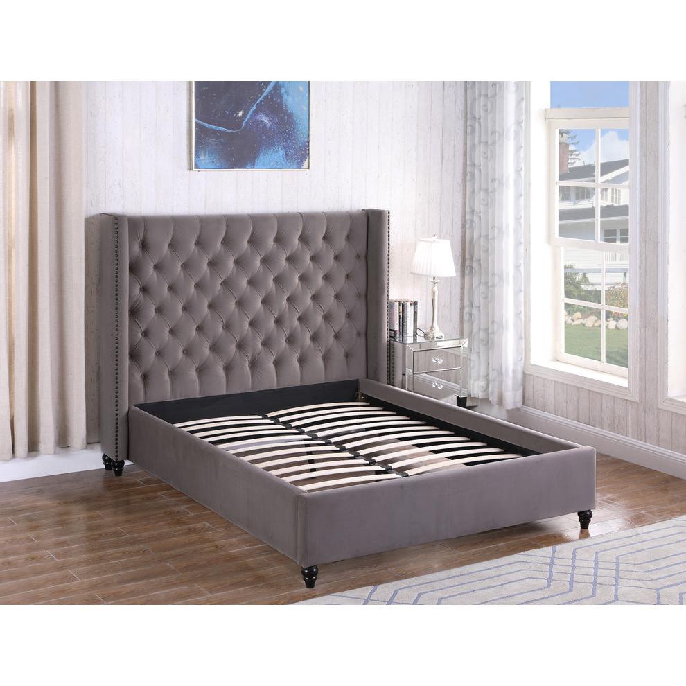 Henrick Upholstered Bed Cal. King By Best Master Furniture | Beds |  Modishstore  - 3