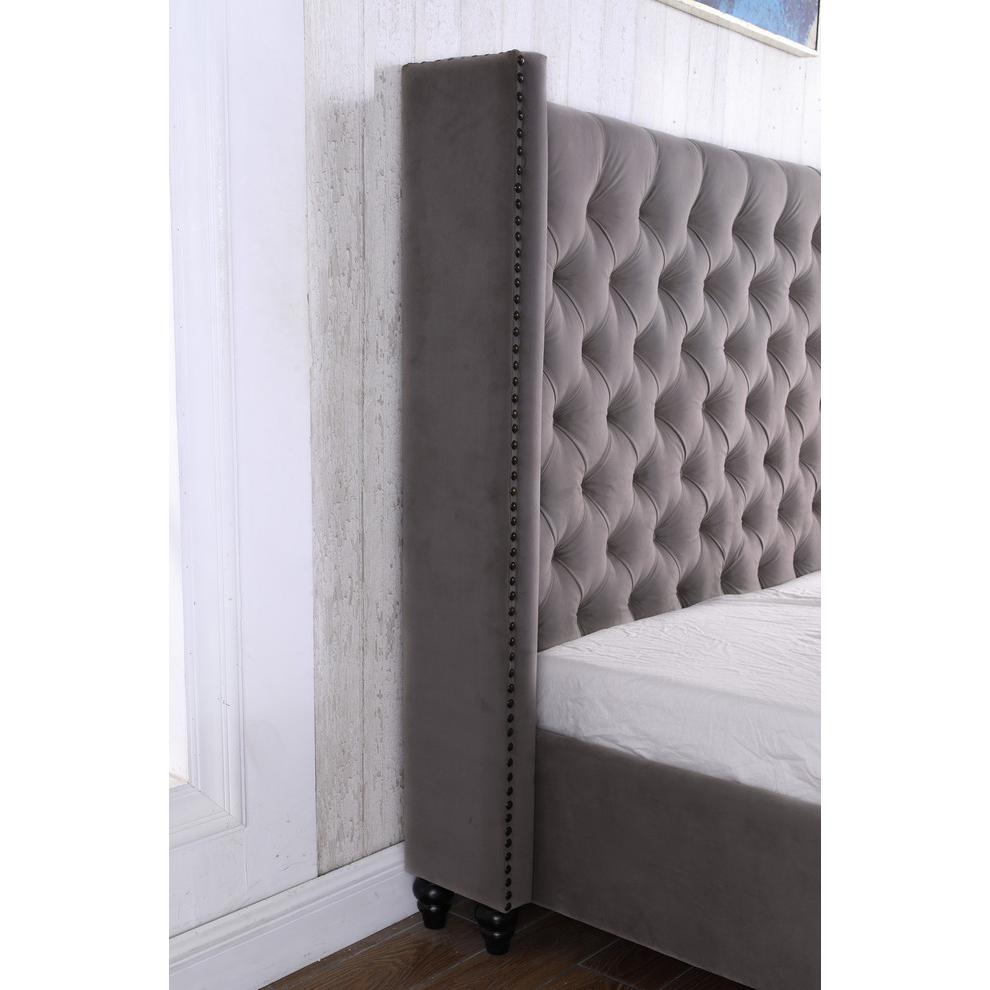 Henrick Upholstered Bed Cal. King By Best Master Furniture | Beds |  Modishstore  - 4