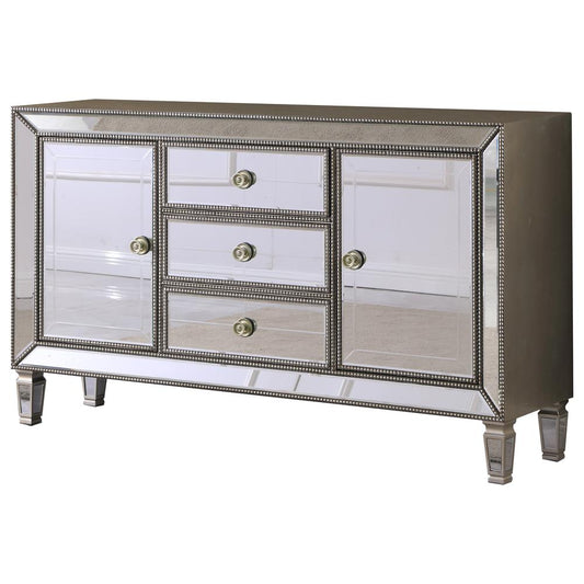 Felicity Modern Silver Mirrored Sideboard By Best Master Furniture | Sideboards |  Modishstore 