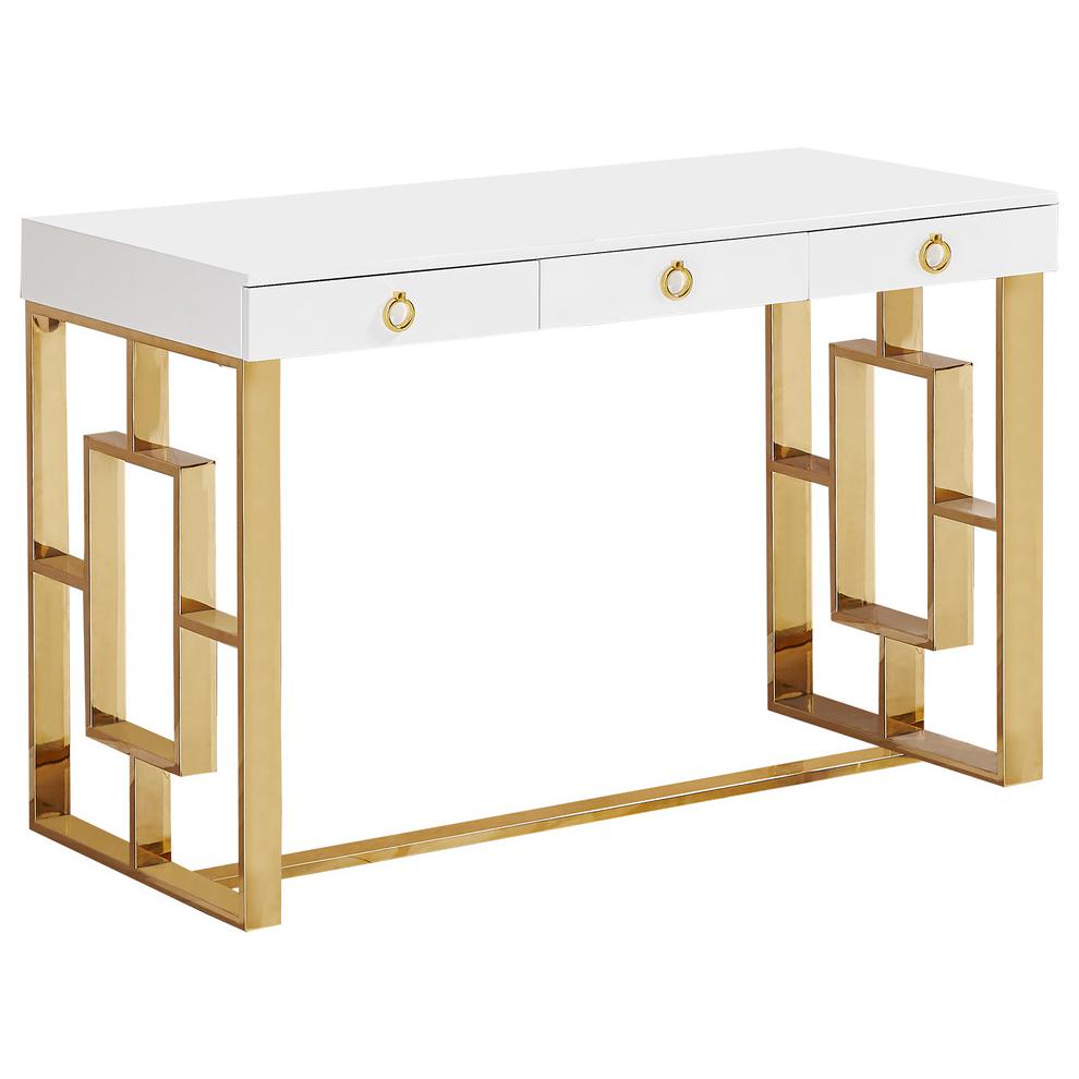 Contemporary 3-Drawer Writing Desk By Best Master Furniture | Desks |  Modishstore  - 3